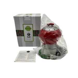 Scentsy Backyard Round Top BBQ Red Grill Element Electric Wax Warmer Retired